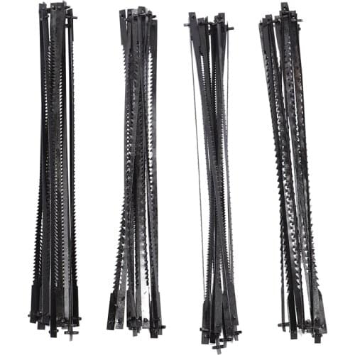 48Pcs 5 Inch Pinned Scroll Saw Blades TPI 10/15/18/24 Power Tools Accessories for Woodworking for DIYers