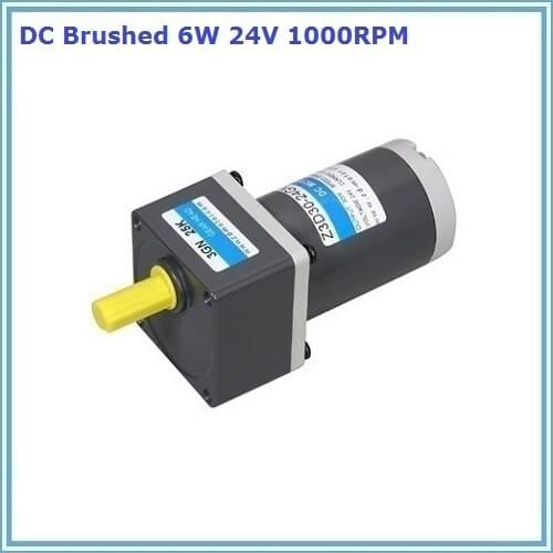 6W 24V 1000rpm output speed dc gear motor