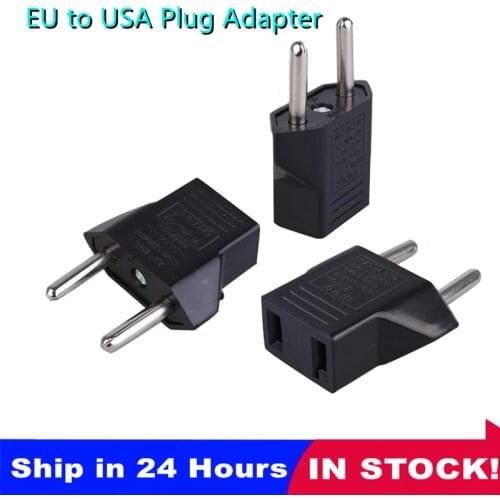 1/2/5Pc European To USA Plug Adaptor Portable Travel Plug Safe And Practical Electrical Plug Converter Sockets AC Charger Outlet