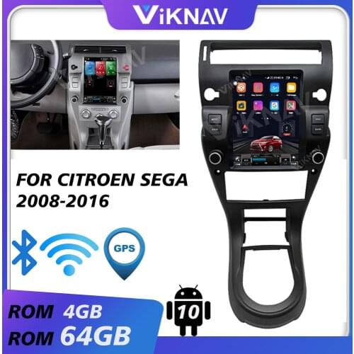 Car gps navi multimedia video player for citroen sega 2008-2016 android auto radio car audio tape recorder touch screen