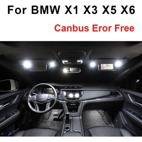 White Error Free Canbus LED Bulbs Interior Map Dome Reading Trunk Light Kit For BMW X1 E84 X3 E83 F25 X5 E53 E70 X6 E71