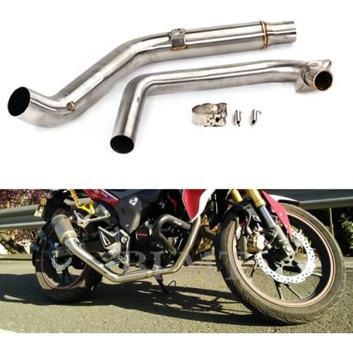 CB190F Motorcycle Exhaust for Honda CB190F Muffler Exhaust Middle Pipe Set Stainless Steel Exhaust Link Pipe