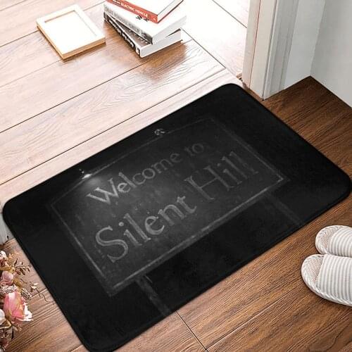 Welcome To Silent Hill Doormat Carpet Mat Rug Polyester Anti-slip Floor Decor Bath Bathroom Kitchen Living Room 40x60