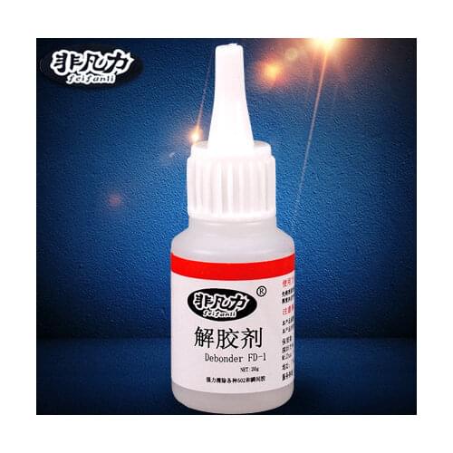 Efficient solution glue acetone in addition to glue 502 sol solution dissolving agent to remove UV shoes in addition to double-s