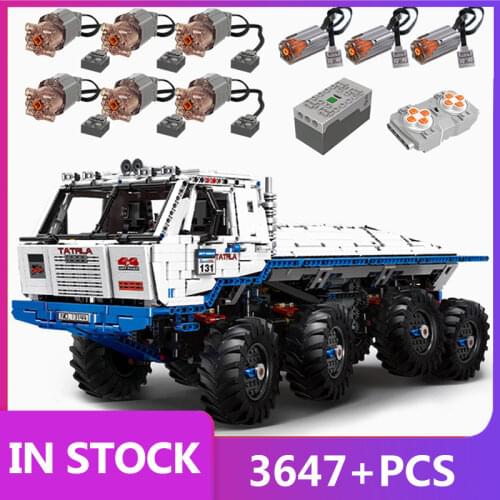 MOULD KING 13144 Technical The Arakawa Tow off-road Truck TATRA 813 8x8 model Building Blocks Brick kid DIY Toys Christmas gifts