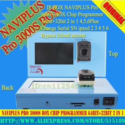IP Box Navi plus PRO3000S 32 64 bit nand programmer,repair HDD serial number SN,for iPhone 6p 6 iPad mini for ios 11