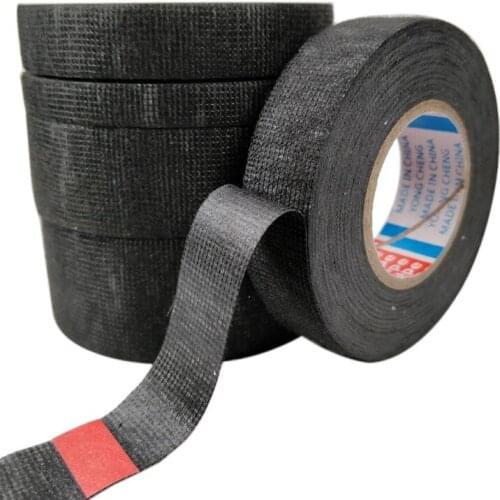 Adhesive Cloth Tape For Cable Harness Wiring Loom Width 9/15/19/25/32MM Length15M Car Velvet Retardant Tape