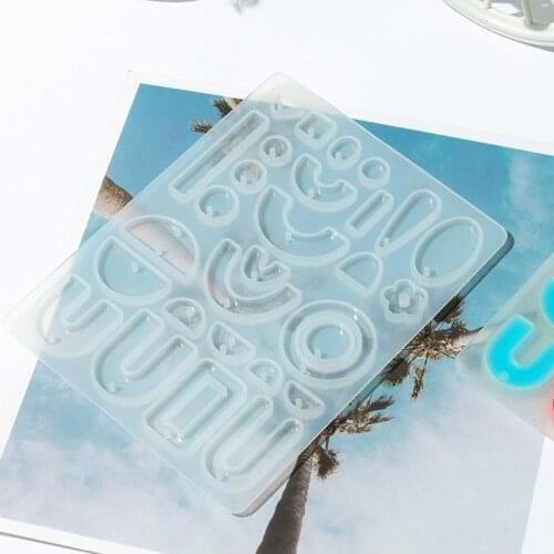 Crystal Epoxy Resin Mold Earring Ear Pendant Casting Silicone Mould DIY Crafts Jewelry Making Tools