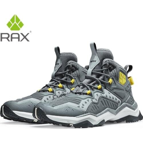 RAX Men Hiking Shoes Waterproof Outdoor Sneaker Men Leather Trekking Boots Trail Camping Climbing Hunting Sneakers Women