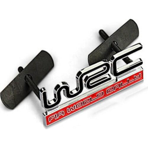 FDIK 3D Metal WRC Front Grille Badge Emblem car decal stickers car styling for Toyota Yaris Ford Fiat Citroen Car Accessories