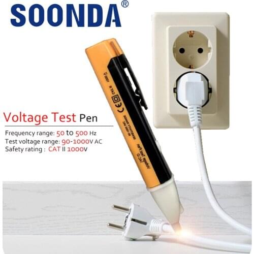 2-in-1 Voltage Indicator 90-1000V Multifunctional Electric Tester For Electrician Zero Fire Line Breakpoint Recognition Alarm