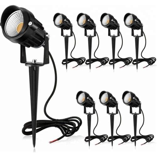 Outdoor waterproof ip65 5w 7w 12v 110 220v led garden light spike outside lighting