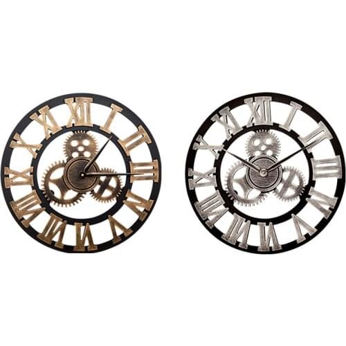 RUSTIC GEAR WALL CLOCK