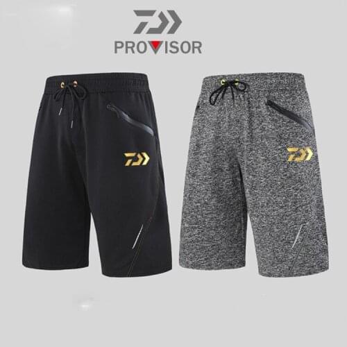 2020 New Summer Leisure Sports Daiwa Fishing Shorts Running Stretchy Quick-dry Shorts Loose Waist Solid Shorts Fishing Pants