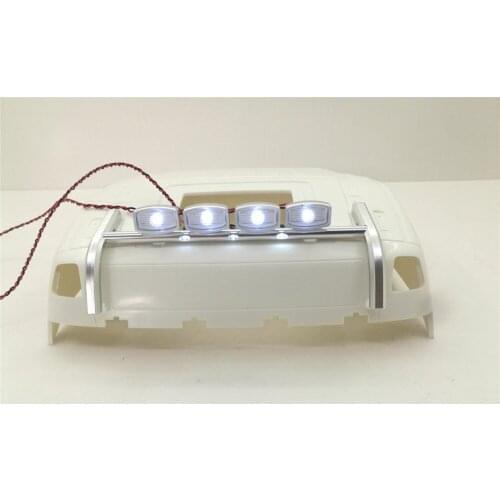 ​Spotlight LED Roof Light Bar Searchlight for 1/14 Tamiya Volvo 56360 FH16 6X4 Timber 8X8 Globetrotter FH12 750 RC Truck Accesso