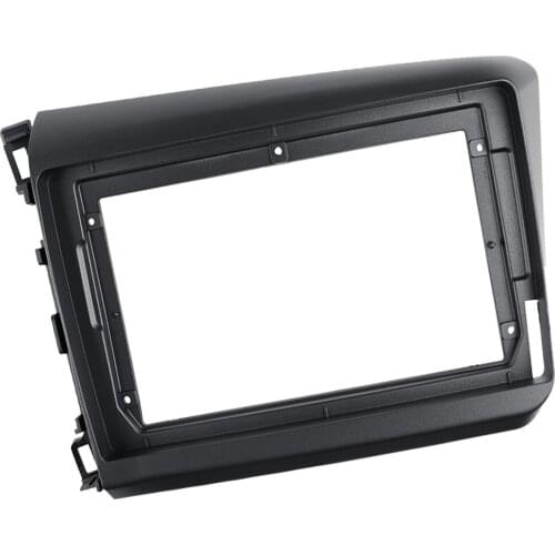 Car 2DIN CD DVD 9 Inch Fascia Frame Adapter Dash Panel Frame Installation Trim Kit for Honda Civic 2012-2015