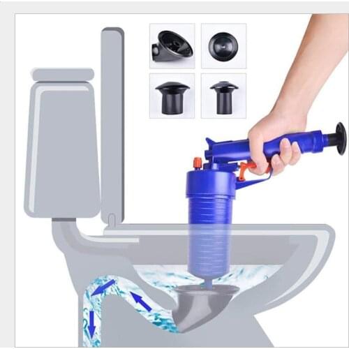 Pressure Unblocker Sewer Pipe Air Pump Plunger Drain Basin Pipeline Clogged Cleaner Sinks Bathroom Kitchen Toilet Clean Tools