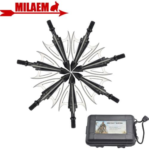 Archery Hunting Arrowhead 3 Blade Broadhead 100 Gr Arrow Tips Crossbow Recurve Compound Bow Arrow Shooting Accessories