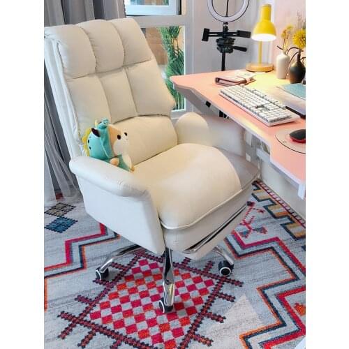 Home Swivel Chair Study Office Comfortable Sedentary Back Chair Reclining Desk Gaming Sofa Live Seat