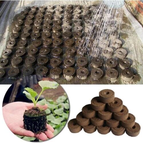 1/5/10pcs 30mm Jiffy Peat Pellets Grain Starting Plugs Pallet Nutrient Soil Block POE