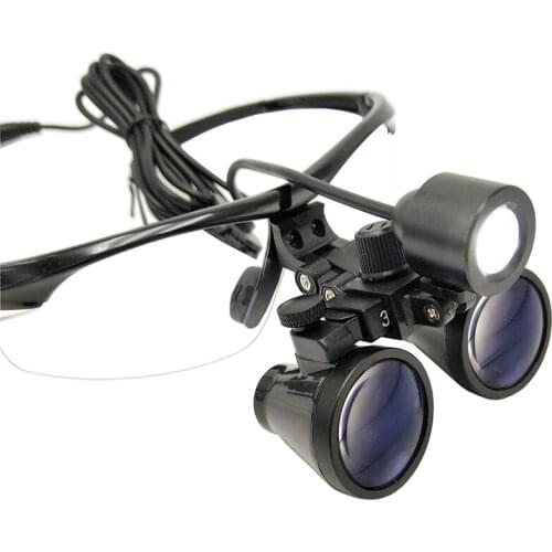 2.5/3.5X Magnifying Glasses Binocular Medical Magnifier Surgical Dental Loupes+3W Headlight Headlamp Plastic Surgery Pet Clinic