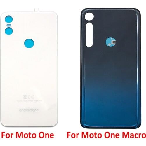 50PCS Back Battery Door Cover With Glue Adhesive For Moto One G6 Plus G7 Power G7 Plus One Macro G9 Play E7 Replacement Parts