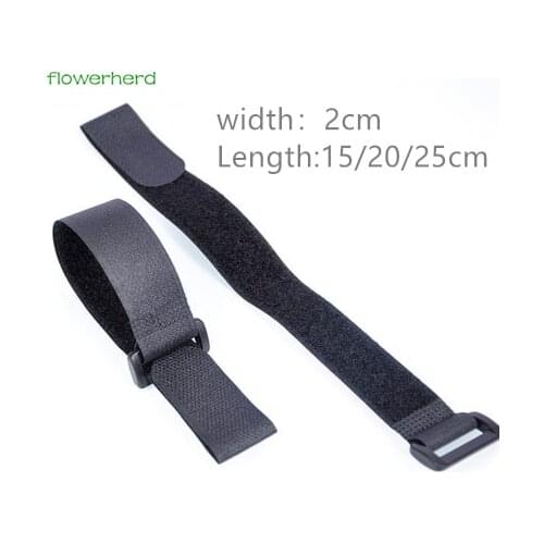 5pcs 2cm Magic Tape Hook and Loop Battery Tie Down Strap Belt Sewing Fastener Tape Clothing Accessories Shoes Bags Supply