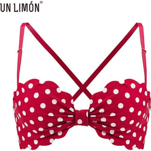 UNLIMON Women Lingerie Demicup Seamless Push Up Bra