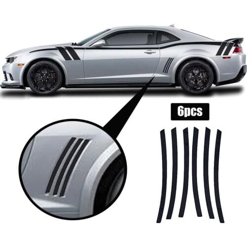 12\\\" Panel Sticker Accessories 12\\\'\\\' 6pcs For Chevy Camaro 2010-2015 Glossy L&R Parts Vinyl