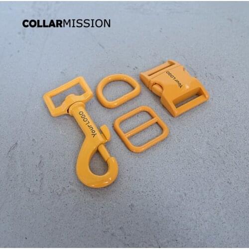 10pcs/lot(metal buckle+adjust buckle+D ring+metal dog clasp)dog collar 20mm accessory 7 colours,we provide laser engraving LOGO