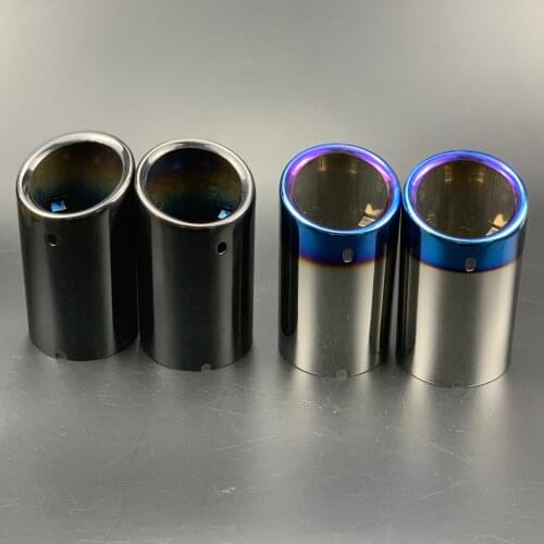 2pcs/lot Car Exhaust Tip Muffler Pipe Tail Rear Tube Cover case For Audi A1 A3 A4 B8 A6 Q5 Auto Accessories For BMW X3
