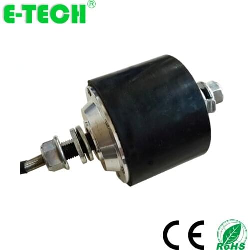3 inch motor kits DC brushless gearless double shaft electric hub motor wheel with controller