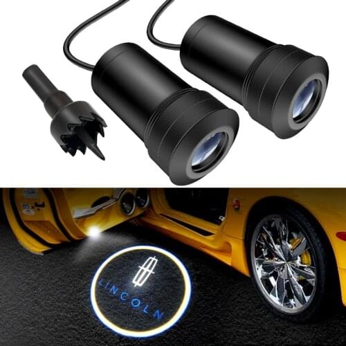 AEING 2pcs Car LED Ghost Shadow welcome Door Light Laser Projector logo Courtesy Emblem For Lincoln MKC/MKT/MKX/MKZ/Navigator