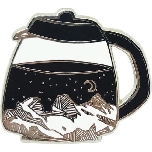 Kettle enamel pin badge