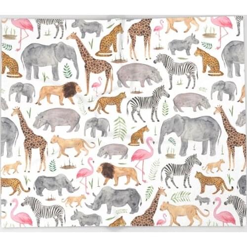Flamingo Blanket Mandala Design Safari Animals Fleece Blankets and Throw Blanket for Sofa Fleece Blanket 150X200