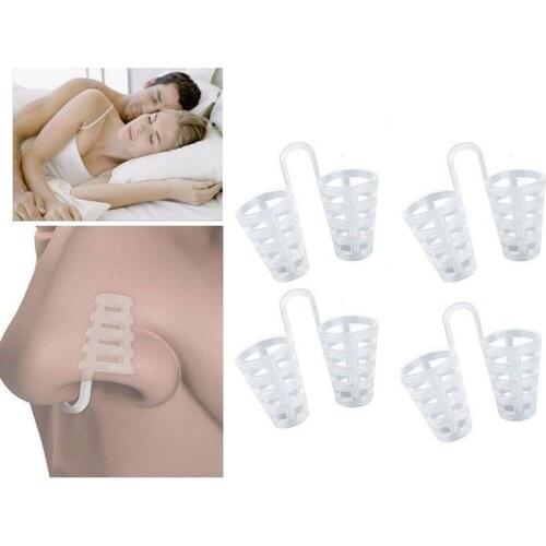 5pcs Hot Selling Anti Snoring Silicone Nose Clip Magnetic Stop Snoring Nose Clips Anti-Snoring Apnea Sleeping Aid Device