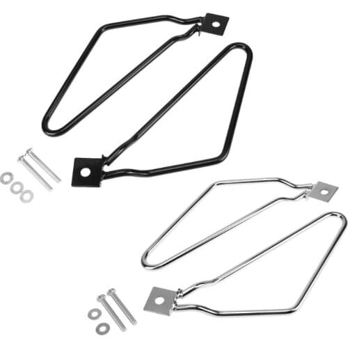 VODOOL Motorcycle Saddlebag Support Brackets Set for Harley Cruise Dyna 883 Motorbike Frame Saddle Bag Mount Brackets Kit