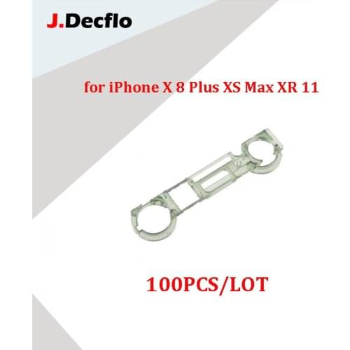 JDecflo 100Pcs/Lot Front Camera Sensor Plastic Holder Kit For iPhone X 8 Plus XS Max XR 11 Proximity Holder Clip Bracket Set