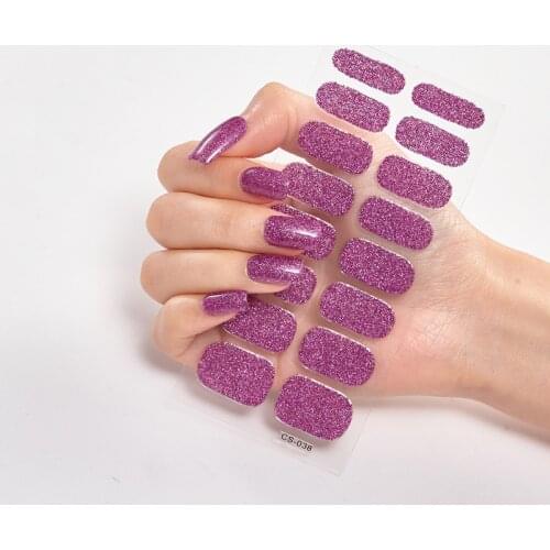 Full Beauty Sticker For Nails Manicure Decoracion Glitter Series Powder Sequins Nail Sticker set Nail Designs Nailart Sticker