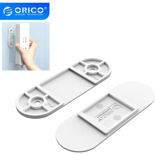 ORICO Wall-Mounted Punch Free Hang Sticker Holder For Power Strip Wall Hanging Self-Adhesive Holders Sockets Plug