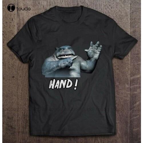 New King Shark Hand Unisex T Shirt Black Shirt Women