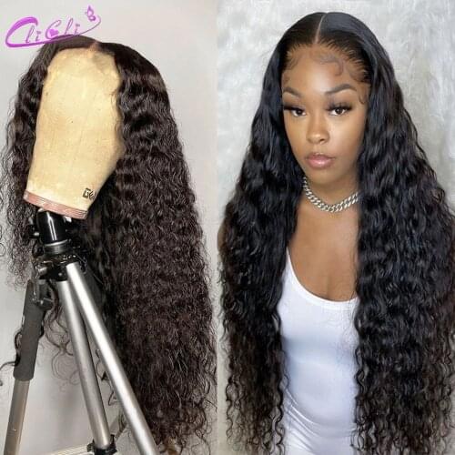 30 Inch Deep Wave Wig 13x4 Lace Frontal Wig 4X4 Closure Wig Deep Wave Wig Transparent Lace Brazillian Deep Wave Lace Front Wig