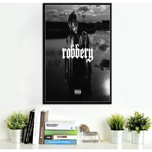 Hip Hop Music Star Juice Wrld Hot Album Death Race for Love Poster Quality Canvas Painting Living Bedroom Wall Art Home Decor