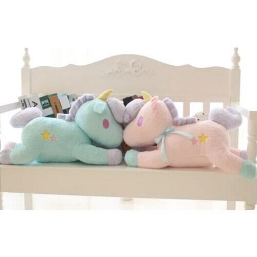 Plush doll 1pc 55cm lovely cartoon sweet fly horse unicorn pillow cushion decoration children stuffed toy creative gift for baby