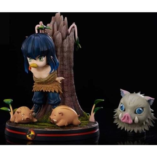 Presale Demon Slayer Blade LT Studio Mouth Flat Inosuke Spider Mountain SD Pig Head GK Limited Statue Figure