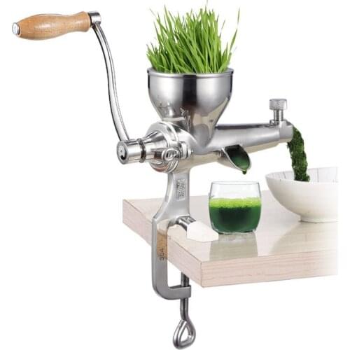 Manual Stainless Steel Wheatgrass Juicer, Vegetable Orange Squeezer, Fruit and Vegetable Wheatgrass Juicer