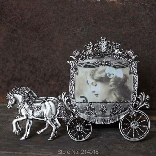 PRZY Mold Frame Silicone Mold Creative Retro Photo Frame Cake Decorator Silica Gel Princess Carriage Marriage Wedding Moulds 001