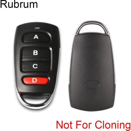 Rubrum Universal 433mhz DC 12V 4 Button learn RF Relay Transmitter Remote Control Switch For Gate Garage Door Alarm Key Fob Car