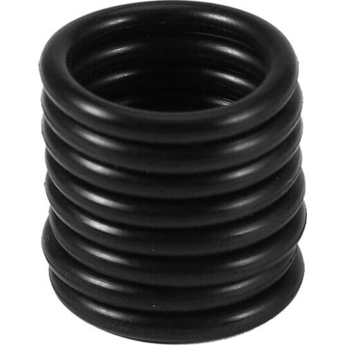 10 pcs Black Rubber Oil Seal O-rings Seals washers 20 x 15 x 2.5mm