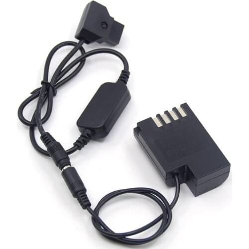 D-TAP step-down Power Cable + DMW-DCC12 DMW-BLF19E dummy battery for Panasonic Lumix DMC-GH3K DMC-GH4 DMC-G9 DMC-GH5s GH3 GH5